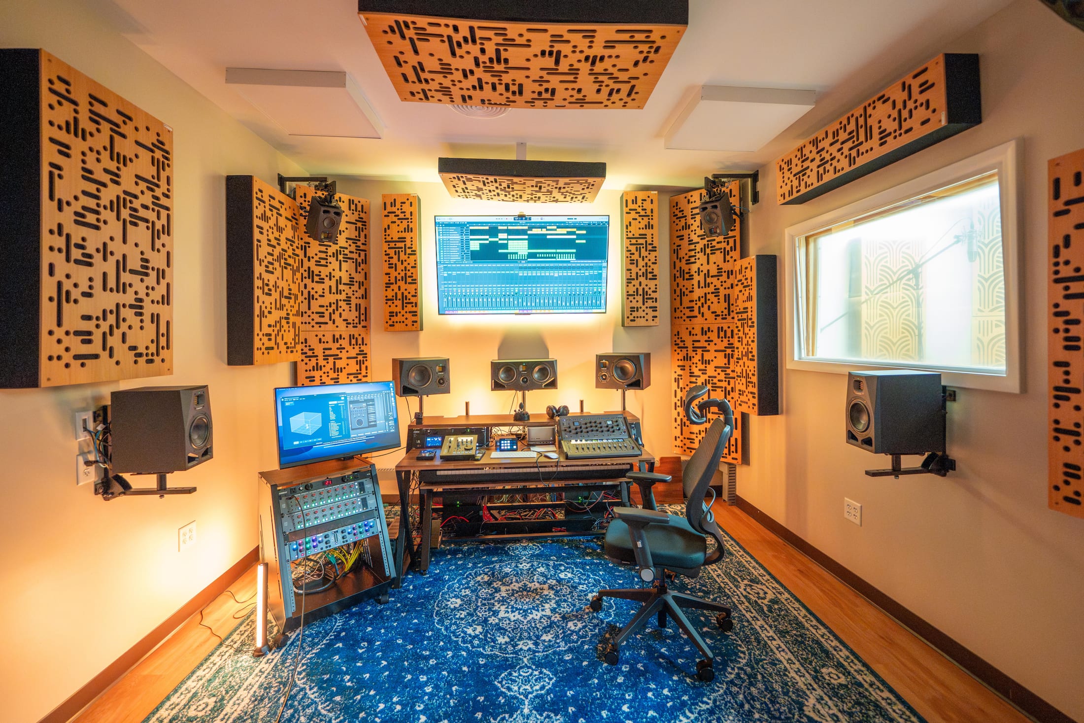 A real treated home studio