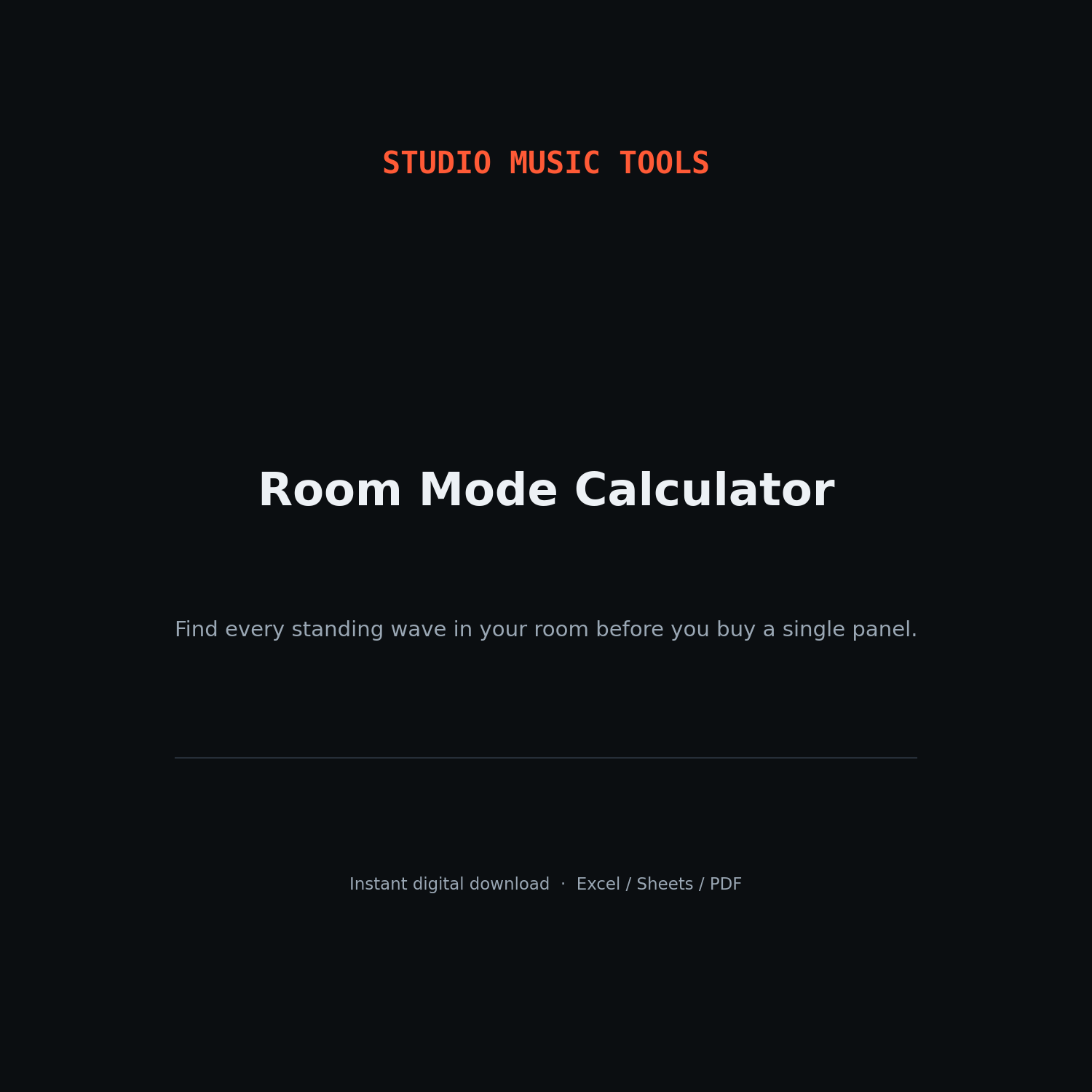 Room Mode Calculator — Product cover